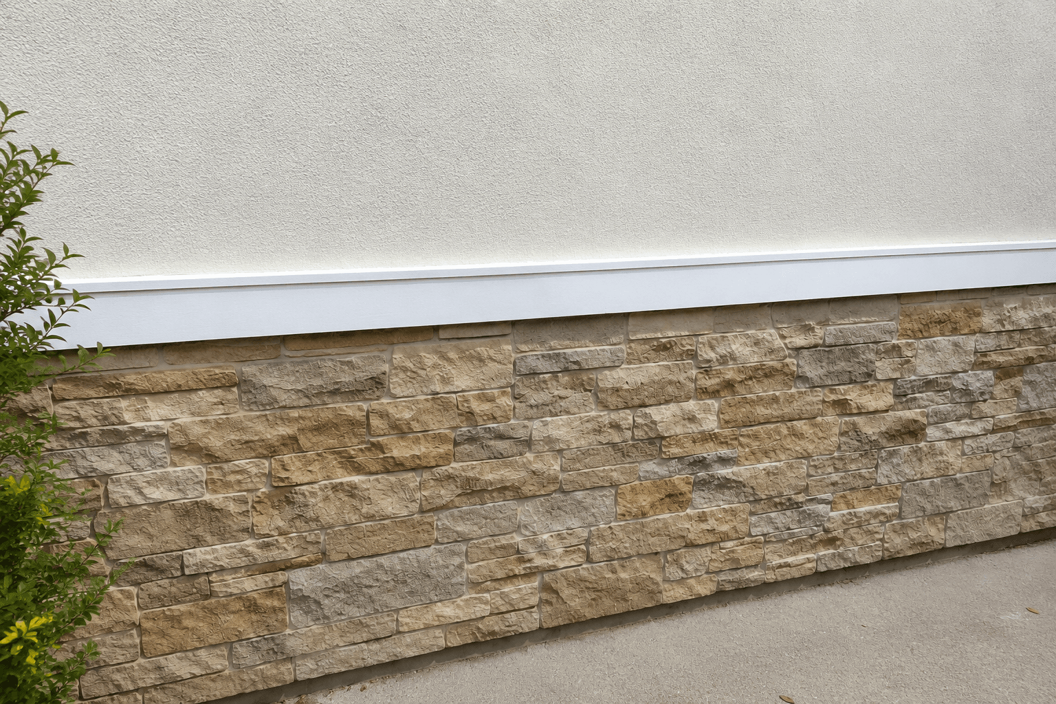 Flooring installation placeholder showing a clean finished floor and baseboard.